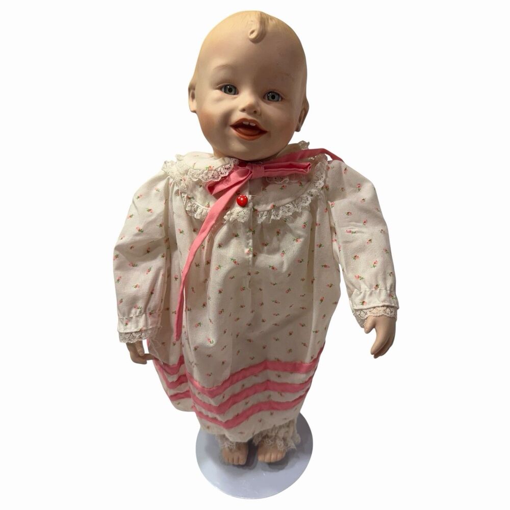 Yolanda Bello Sarah Perfect Babies Porcelain Baby Doll Vintage Pink Knowles